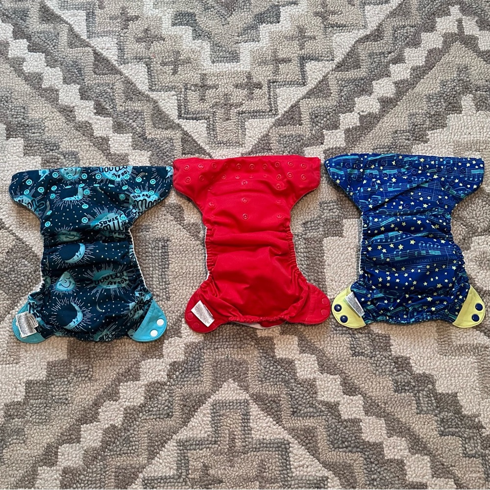 BumGenius Freetime cloth diaper set of 3